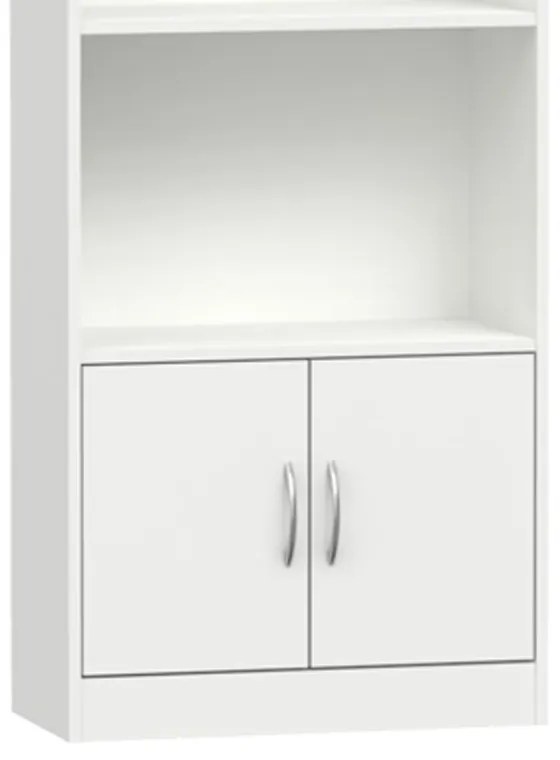 Βιβλιοθήκη Negan pakoworld λευκό μελαμίνης 60x29x166εκ - 248-000016