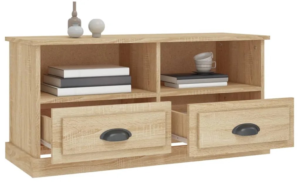 vidaXL Έπιπλο Τηλεόρασης Sonoma Δρυς 93x35,5x45 εκ. Επεξ. Ξύλο