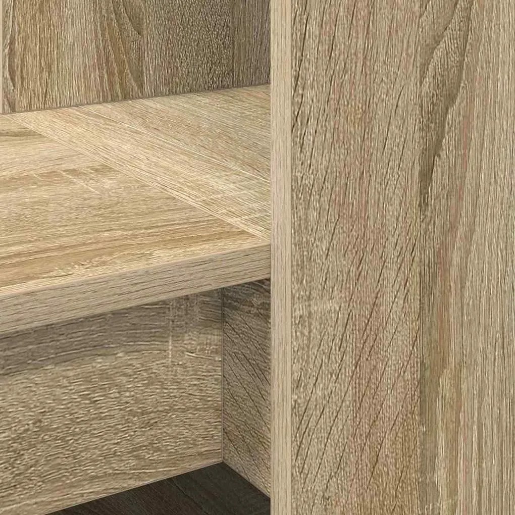 vidaXL Γραφείο Sonoma Δρυς 122 x 67 x 145 εκ. Επεξεργασμένο ξύλο