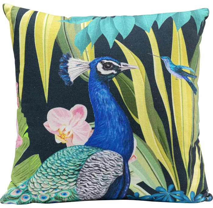 Μαξιλάρι Floral Peacock Πολύχρωμο 40x12x40 εκ. - Πολύχρωμο