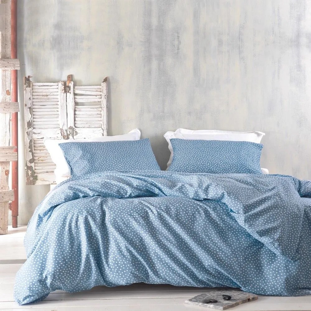 Πάπλωμα Kunik (Σετ 2τμχ) Blue Ρυθμός Ημίδιπλο 160x240cm Cotton-Polyester
