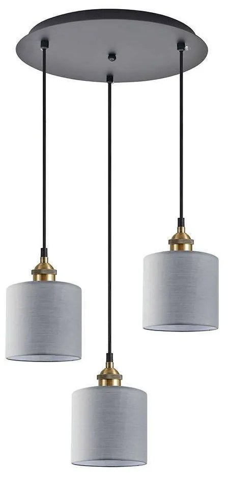 Φωτιστικό Οροφής Adept 77-8736 35x35x300cm 3xE27 60W Multi-Grey Homelighting