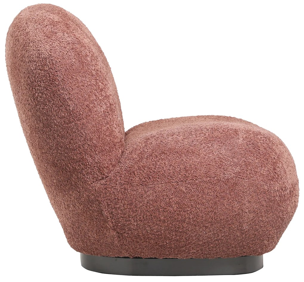ΠΟΛΥΘΡΟΝΑ BEANY HM9591.02 ΡΟΖ ΜΠΟΥΚΛΕ ΥΦΑΣΜΑ 85x82x77Υ εκ. - 0525672 - HM9591.02