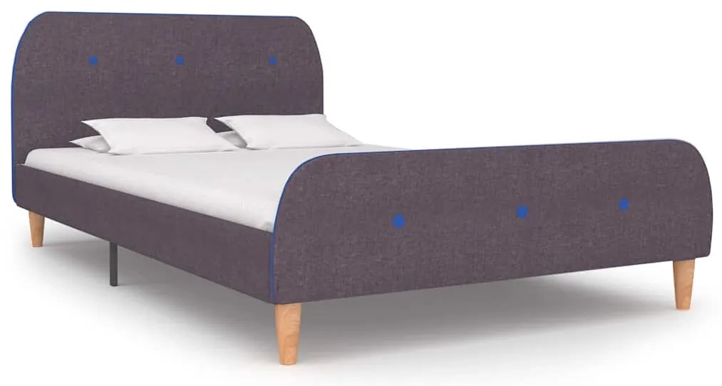 vidaXL Πλαίσιο Κρεβατιού χωρίς στρώμα Taupe 120x190 εκ. Υφασμάτινο