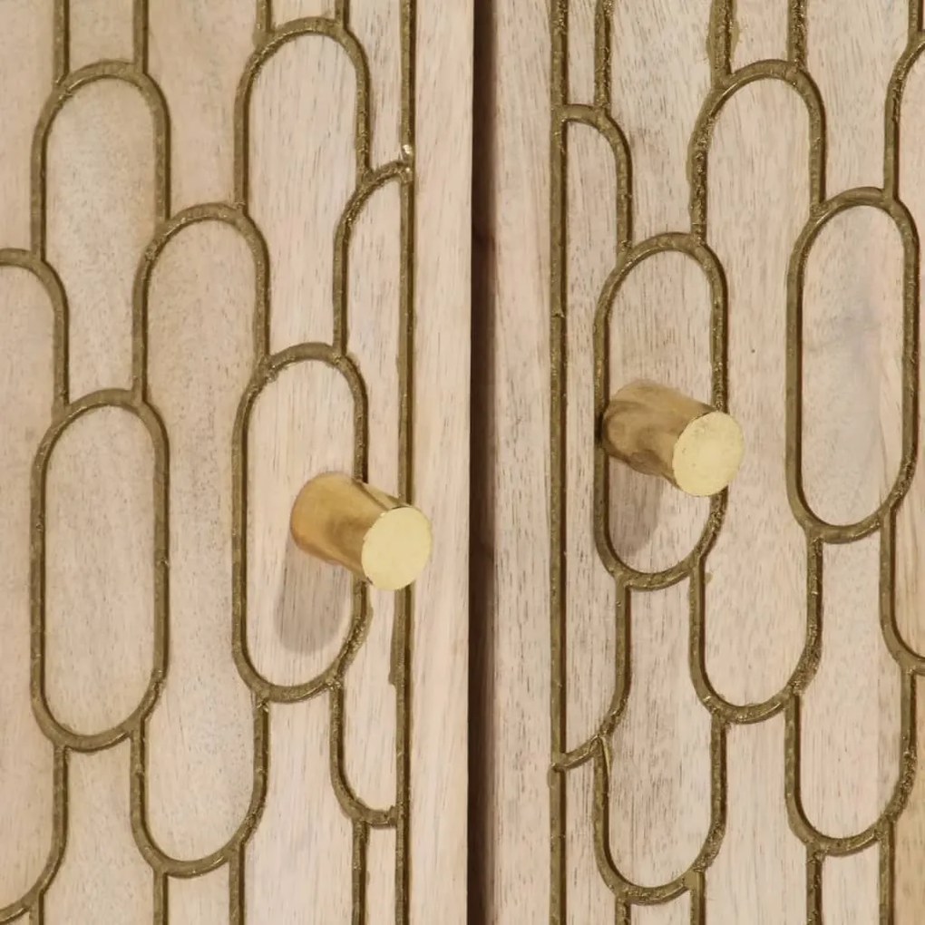 vidaXL Βοηθητικό Ντουλάπι 60 x 33 x 75 εκ. από Μασίφ Ξύλο Μάνγκο