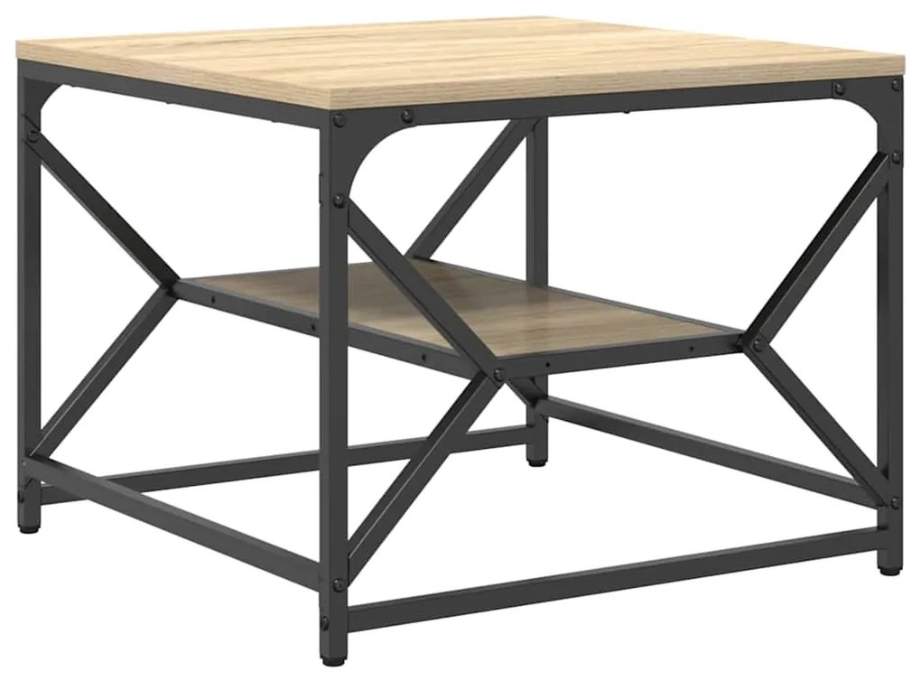 vidaXL Τραπεζάκι σαλονιού Sonoma Δρυς 51 x 50 x 40 εκ.