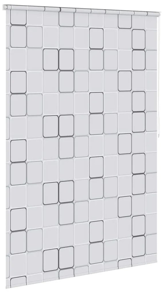 vidaXL Κουρτίνα Μπάνιου Ρολό Τετράγωνο Σχέδιο 140 x 240 εκ.
