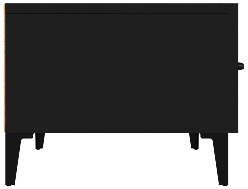 Έπιπλο Τηλεόρασης Μαύρο 150x34,5x30 εκ. από Επεξεργασμένο Ξύλο - Μαύρο