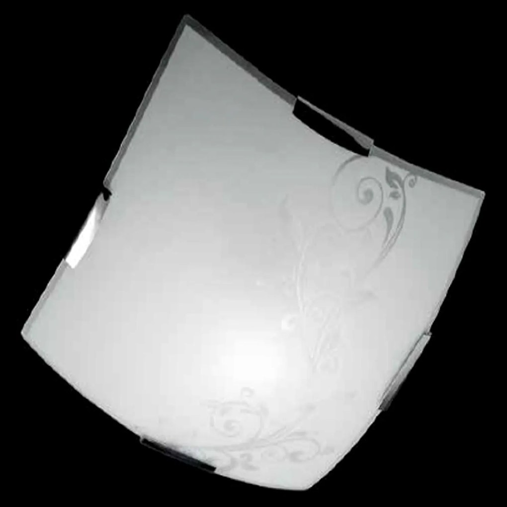 Φωτιστικό Οροφής CCR801/30 PL White - Grey Ondaluce Metal, Glass