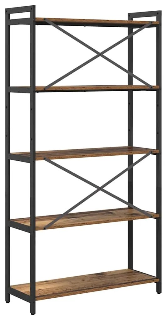 vidaXL Ράφι Βιβλίων Παλαιό ξύλο 80 x 30 x 155 εκ Επεξεργασμένο ξύλο