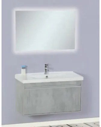 Pro Bagno  Σετ Έπιπλα Μπάνιου 2τμχ. Πάγκος με Νιπτήρα &amp; Καθρέπτη Με Φως 100x45x57cm Pro Bagno Elegant Μελία 931 Με Επιλογή Χρώματος BEST-8080576