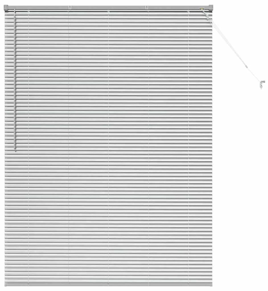 vidaXL Ρολό Παραθύρου με κουρτίνες Ασημί Αλουμίνιο