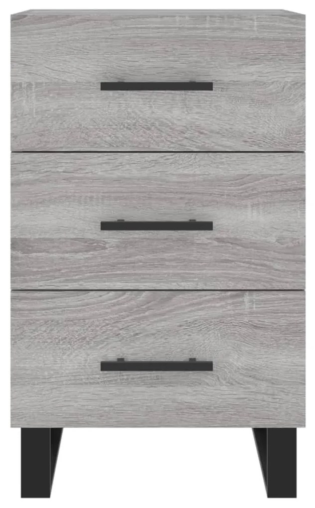 vidaXL Κομοδίνο Γκρι Sonoma 40 x 40 x 66 εκ. από Επεξεργασμένο Ξύλο