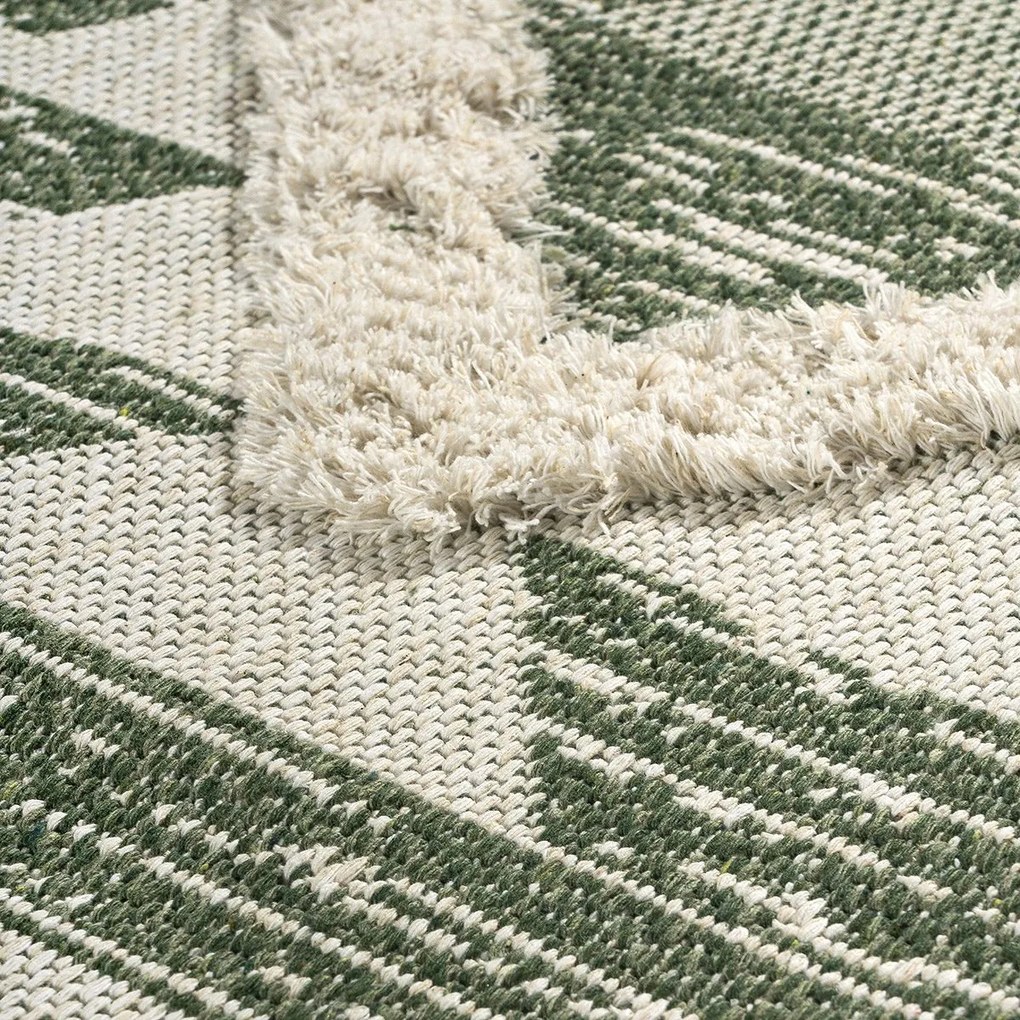 Χαλί βαμβακερό Morocotton 9237 Πράσινο 150x220      Beauty Home