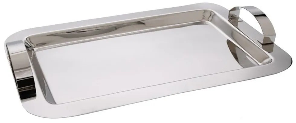 Δίσκος Νίκελ 86772 25x35x5cm Silver Μέταλλο