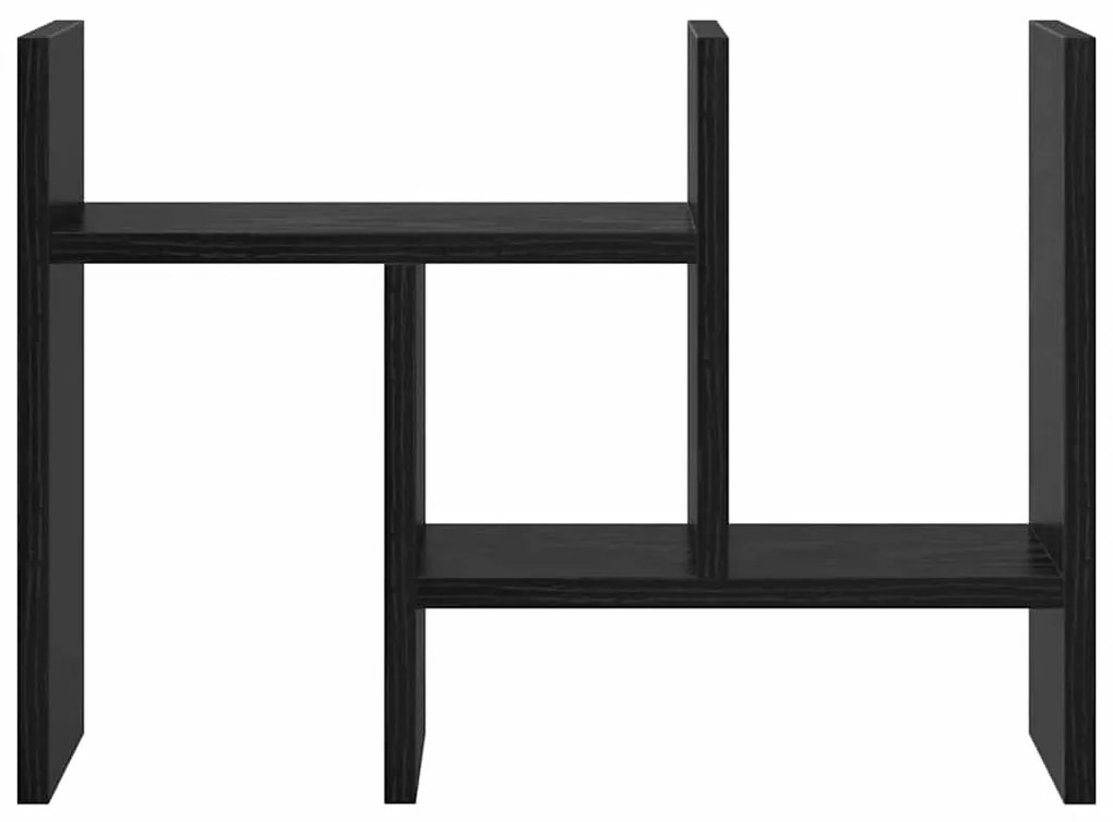 vidaXL Οργανωτής Γραφείου Μαύρη δρυς 34.5 x 15.5 x 35.5 cm