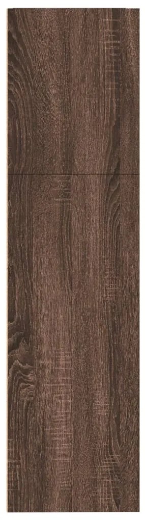 vidaXL Βιβλιοθήκη Καφέ Δρυς 80x30x114 εκ. από Επεξεργασμένο Ξύλο