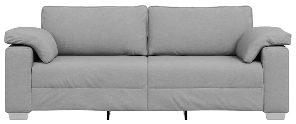 vidaXL Καναπές με μαξιλάρι Σκούρο γκρι 219 x 77 x 82 εκ ύφασμα