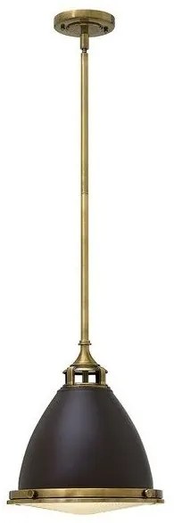 Κρεμαστό Φωτιστικό Οροφής 1xE27 Καμπάνα Φ32cm Amelia Elstead Lighting-HK-AMELIA-P-M-RB-Σκ. καφέ HK-AMELIA-P-M-RB