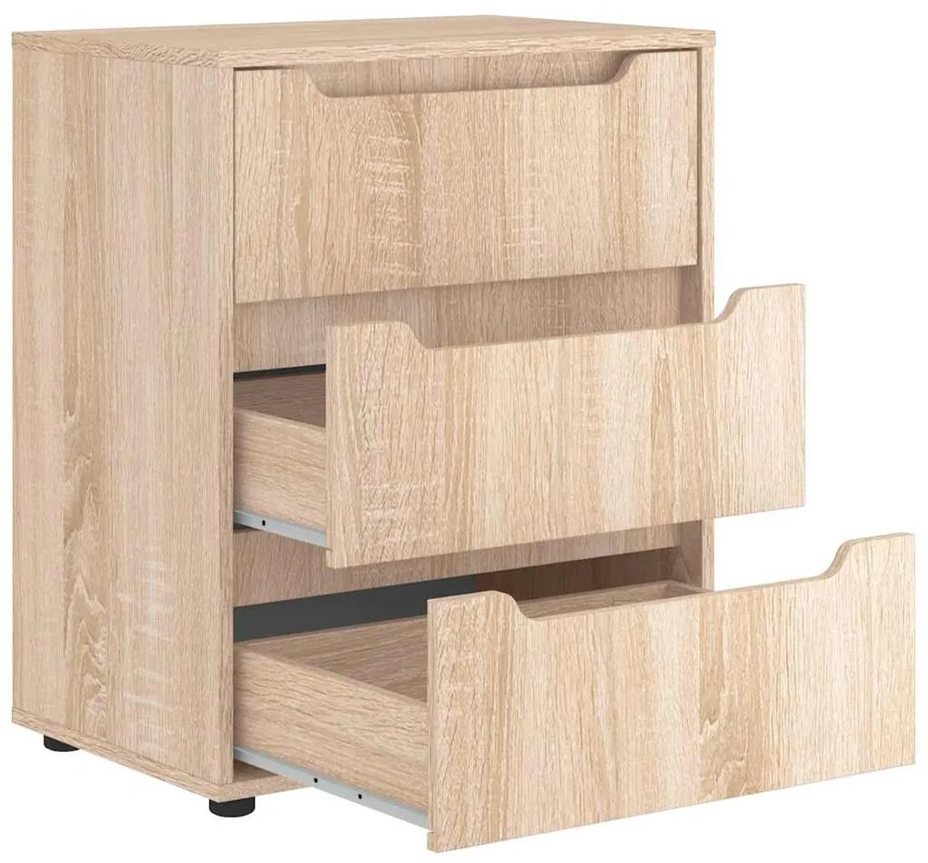 Sideboard VISNES Δρυς Sonoma 60x40x73 cm Ξύλο μηχανής - Καφέ