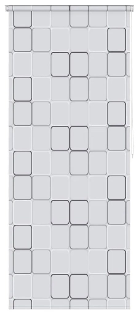 vidaXL Κουρτίνα Μπάνιου Ρολό Τετράγωνο Σχέδιο 120 x 240 εκ.