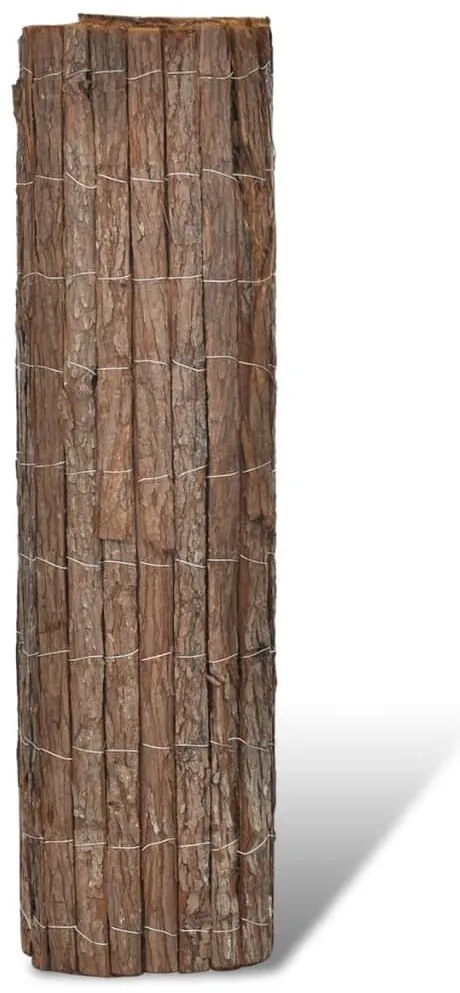 vidaXL Φράχτης 400 x 100 εκ. από Φλοιό Δέντρου