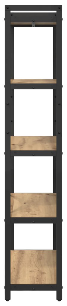 vidaXL Βιβλιοθήκη artisan δρυς 80 x 30 x 153 εκ Επεξεργασμένο ξύλο