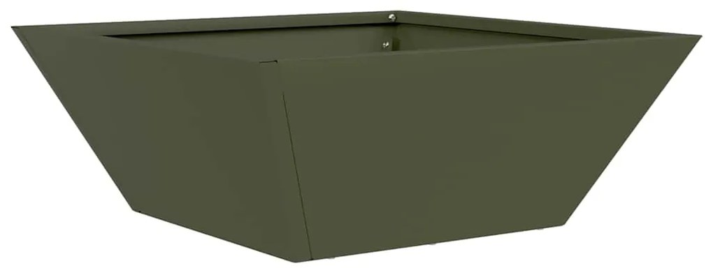 vidaXL Σετ Γλάστρες Κωδ. Κήπου 5 τεμ Ελιάς 40x40x15 εκ Ατσάλι