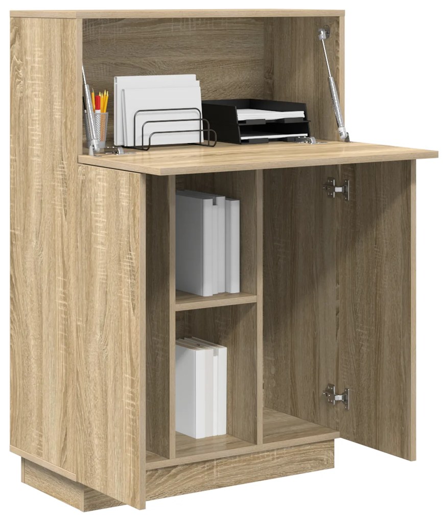 vidaXL Γραφείο Sonoma Oak Sonoma oak Μοριοσανίδα Μεσαίο