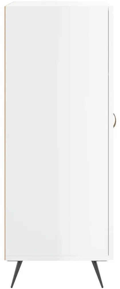 vidaXL Ντουλάπι Γυαλιστερό Λευκό 69,5x34x90 εκ. Επεξεργασμένο Ξύλο