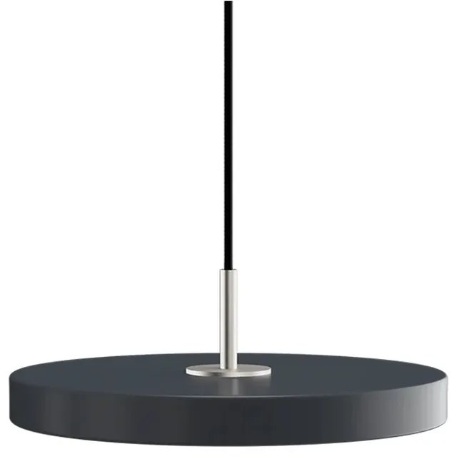 Φωτιστικό Οροφής Asteria Mini Steel 2207C4174 Φ31x3.3cm Led 900lm 14W 3000k Anthracite Umage