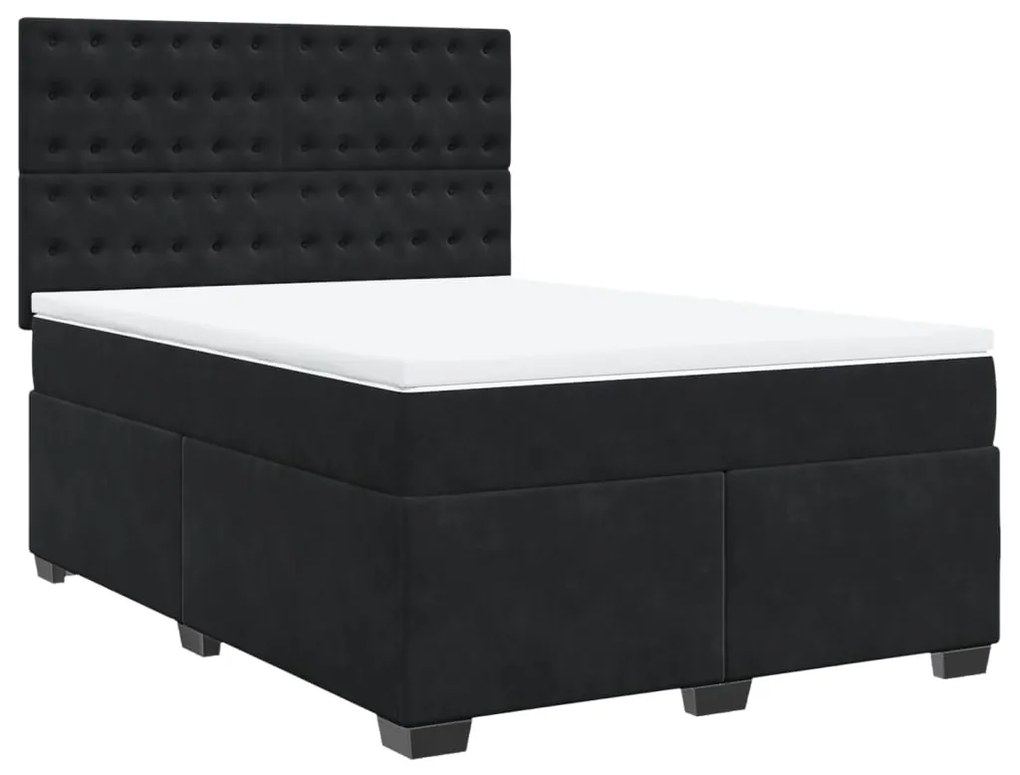 ΚΡΕΒΑΤΙ BOXSPRING ΜΕ ΣΤΡΩΜΑ ΜΑΥΡΟ 160X200 ΕΚ. ΒΕΛΟΥΔΙΝΟ 3293268