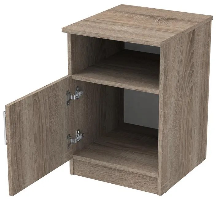 Κομοδίνο Galdi μελαμίνη σε καρυδί απόχρωση 40x45x60εκ 40x45x60 εκ.