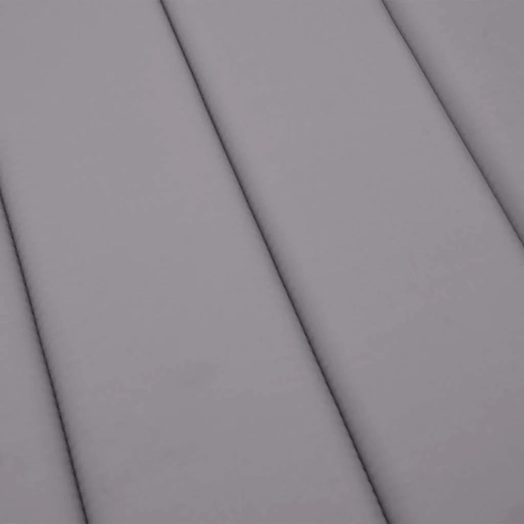 vidaXL Μαξιλάρι Ξαπλώστρας Γκρι 186x58x4 εκ. από Ύφασμα Oxford