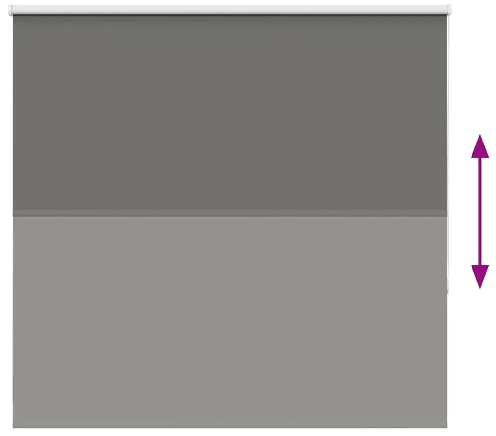 vidaXL Roller Blind Blackout γκρί 160x150 cm Πλάτος υφάσματος 156,6cm