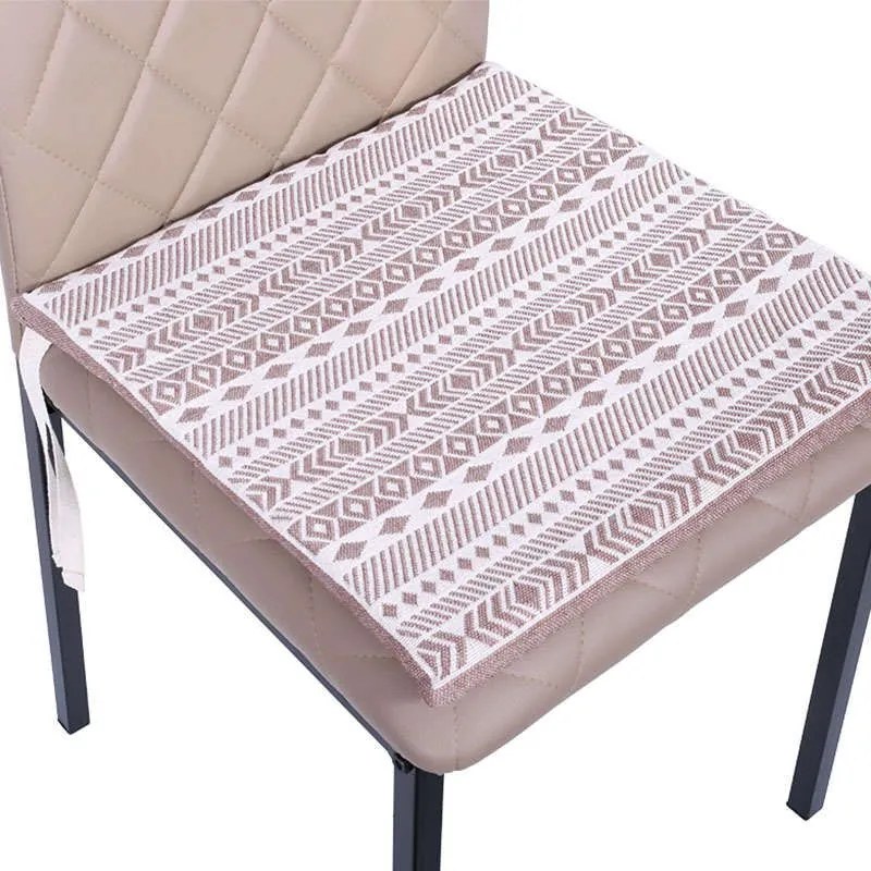 Μαξιλάρι Καρέκλας Zakar Ρίγες Beige-Brown Etiquette 40Χ40 Fabric