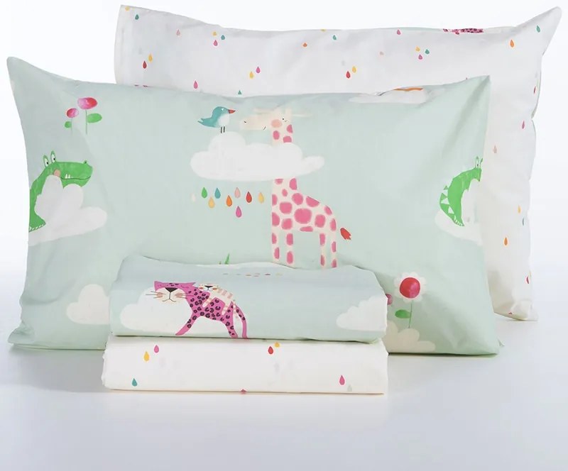 Σετ Σεντόνια Παιδικά 170X260 Sky Is A Zoo Mint 5205495603612