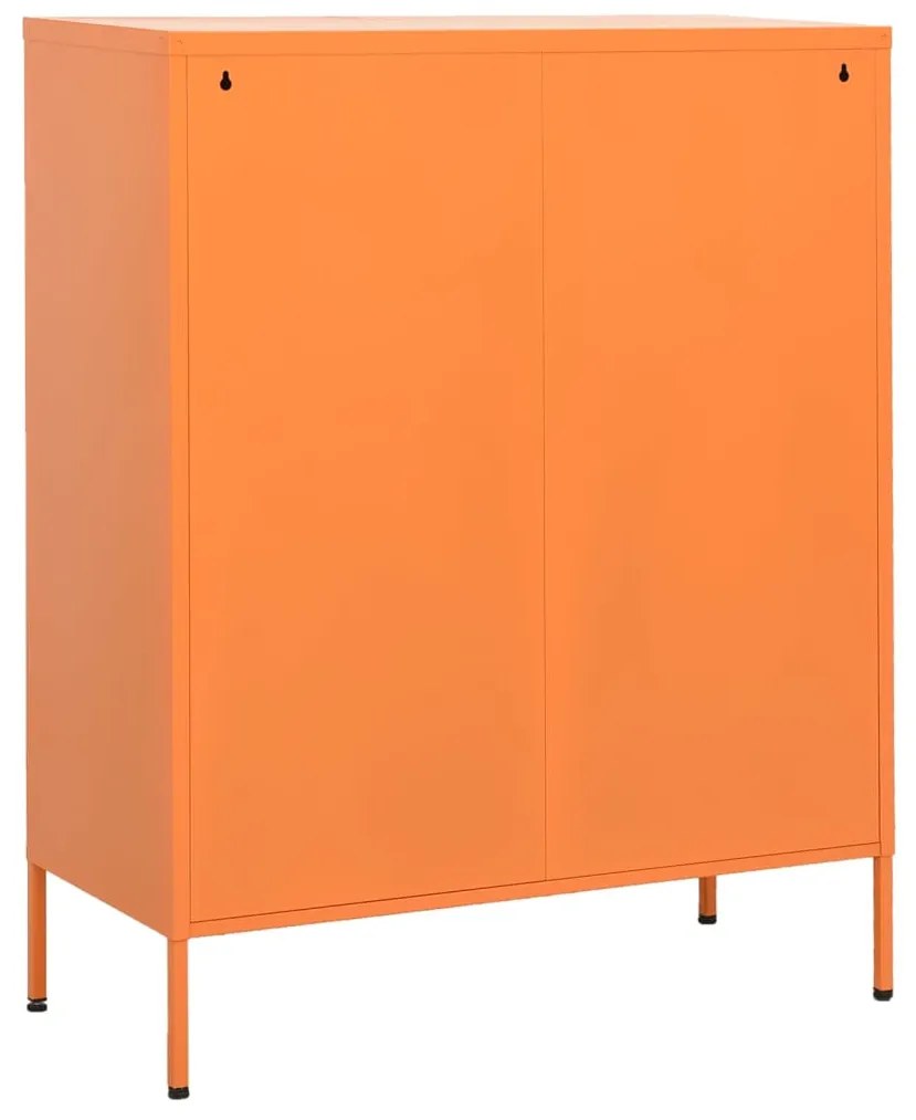vidaXL Ντουλάπι Αποθήκευσης Πορτοκαλί 80 x 35 x 101,5 εκ. από Ατσάλι