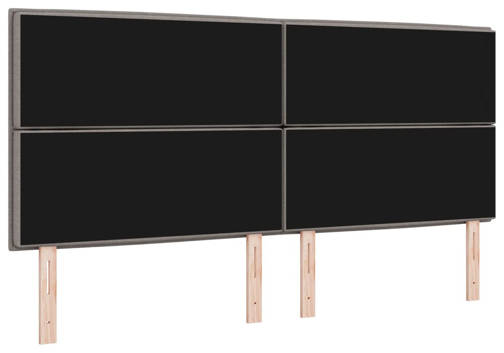vidaXL Κεφαλάρι Ρυθμιζόμενο Ύψος με κεφαλάρι Taupe 200 cm ύφασμα