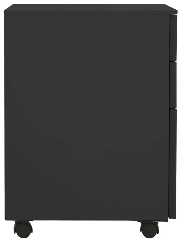 vidaXL Αρχειοθήκη Φορητή Ανθρακί 39 x 45 x 60 εκ. Ατσάλινη