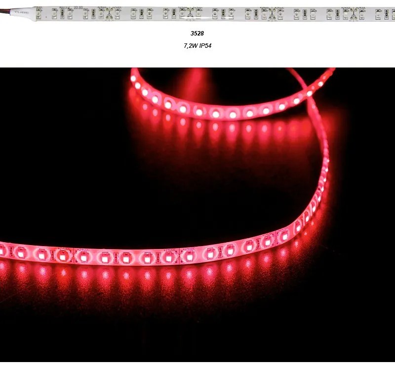 Adeleq Ταινία Led 5 Μέτρα 24Vdc 7.2W Και 90Led Ανά Μέτρο Ip54 Κόκκινο 30-34241112