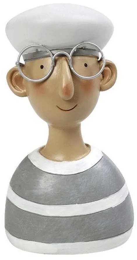 Διακοσμητική Φιγούρα Ναύτης MT2745K4 6,5x5x10,5cm Grey-Multi Espiel Polyresin