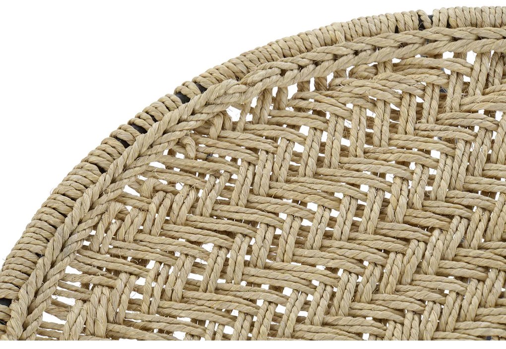 Σετ με 3 τραπέζια DKD Home Decor Καφέ Μαύρο Φυσικό 62 x 62 x 40 cm 62 x 62 x 40,5 cm