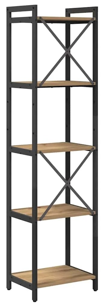 vidaXL Βιβλιοθήκη artisan δρυς 40 x 30 x 153 εκ Επεξεργασμένο ξύλο