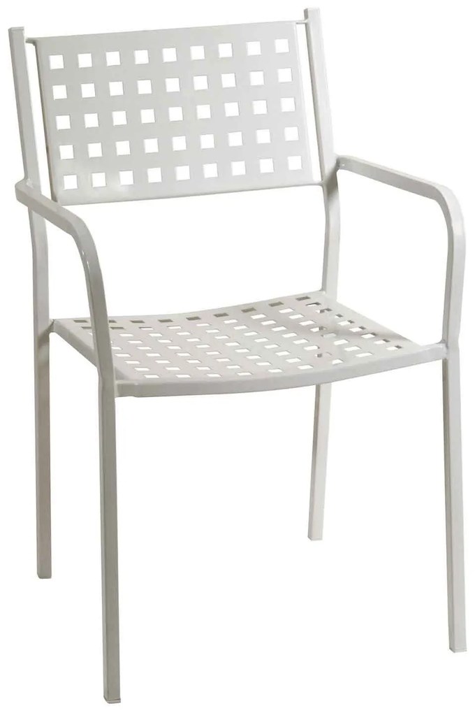 Πολυθρόνα Στοιβαζόμενη 165450 White 54X51X84 cm