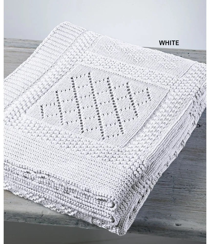 Κουβέρτα Βρεφική DT07 White Down Town Κούνιας 90x120cm 100% Cotton