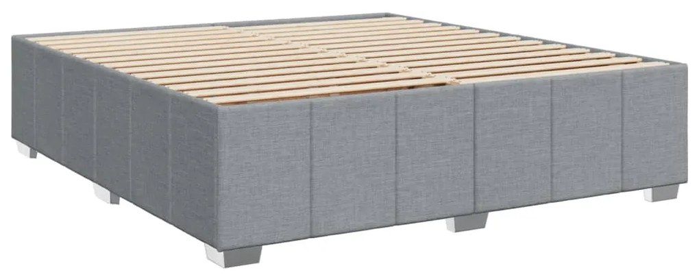 ΚΡΕΒΑΤΙ BOXSPRING ΜΕ ΣΤΡΩΜΑ ΑΝΟΙΧΤΟ ΓΚΡΙ 200X200 ΕΚ. ΥΦΑΣΜΑΤΙΝΟ 3294068