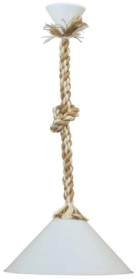 Φωτιστικό Οροφής Conos/30 31-1054 1L Rope Mix-White Heronia Rope, Glass