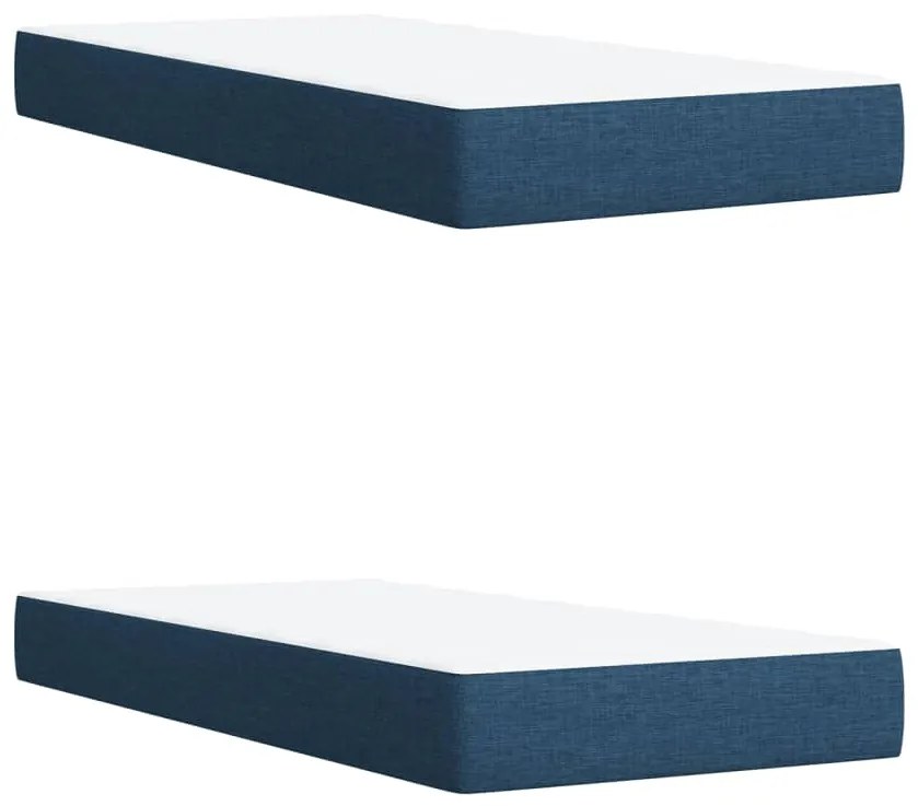 ΚΡΕΒΑΤΙ BOXSPRING ΜΕ ΣΤΡΩΜΑ ΜΠΛΕ 200X200 ΕΚ. ΥΦΑΣΜΑΤΙΝΟ 3287576