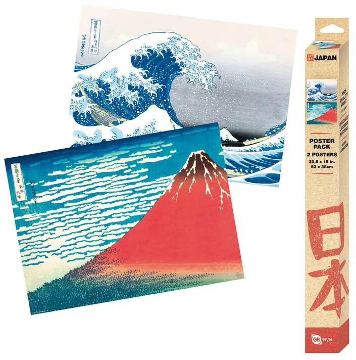 Σετ δώρου Hokusai - Red Fuji & Wave